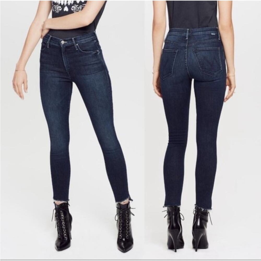 Mother Denim The Stunner Ankle Step Fray in Disco Dolls